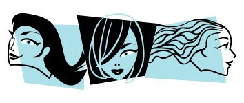 Logo for a 3-woman business