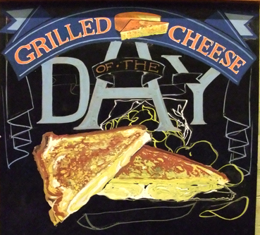 Whole Foods Market favorite grilled cheese chalk