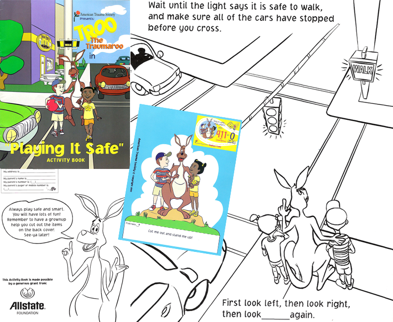 GRA Troo the Traumaroo coloring book illustration, inside page