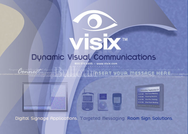 Visix package design sticker