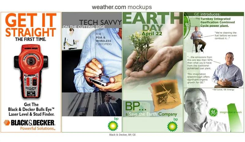 The Weather Channel online lifestyle vendor ads