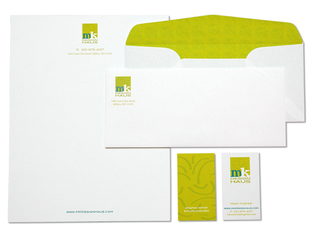 Personal freelance MK Design Haus full identity collateral