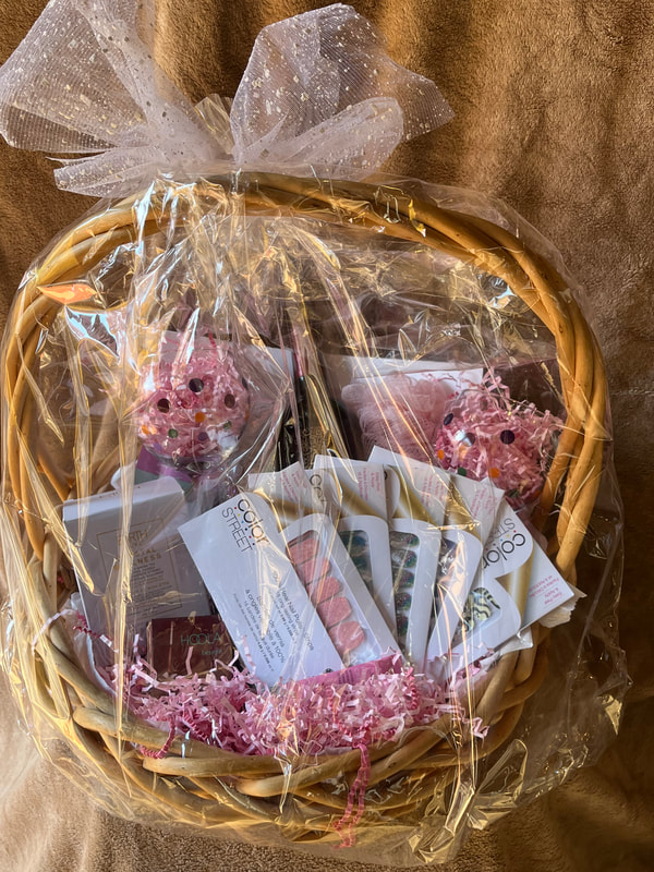 Raffle prize #8: Array of Color Street nails, bottle of wine and glasses