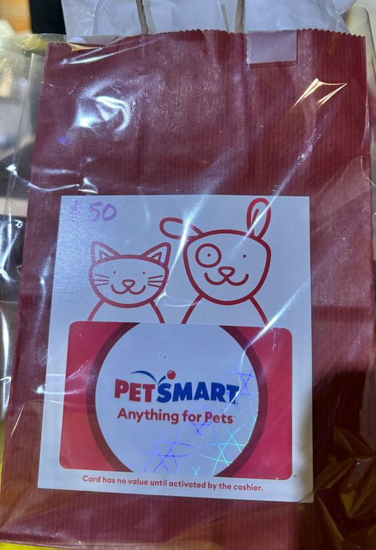 8. $50 gift card to PetSmart. 