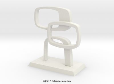 Sculpture in white.