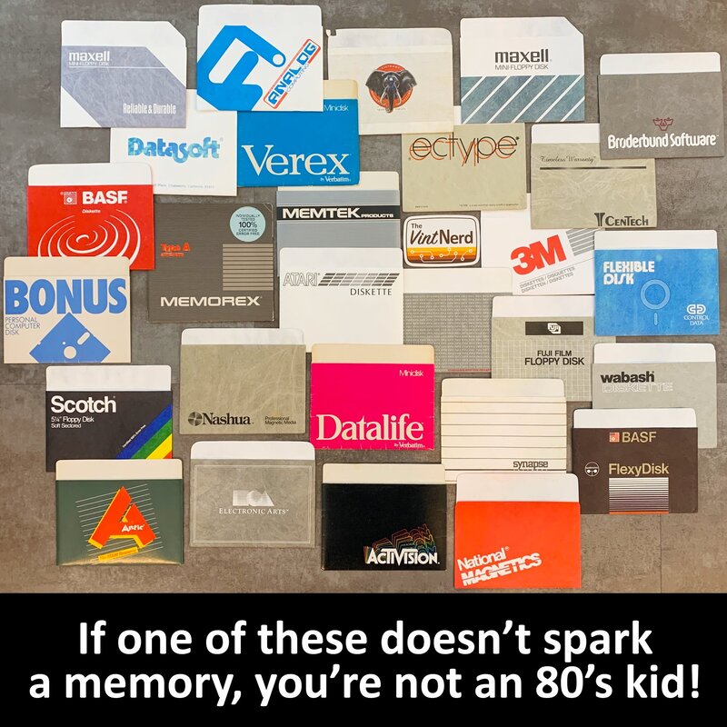 Went through a bunch of software disks and kept seeing so many iconic diskette sleeves. Brings back memories! <3

#Atari #Atari8Bit #Disks #Diskettes #80sKid #MemoryLane #VintageComputing #RetroComputers #RetroGaming #TheVintNerd