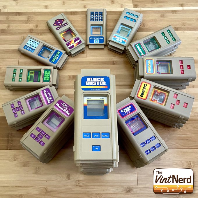 Kinda shows the rareness of some Microvision game cartridges; in the US at least. Not a scientific sampling, but my experience in acquiring these. I should make a clock out of them. :p

#Microvision #MB #MiltonBradley #RetroClock #RetroHandhelds #RetroGaming #TheVintNerd
