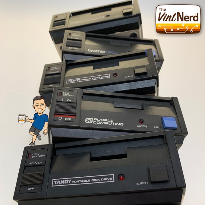 If only the Model 100/102/200 Laptops had multiple serial ports. Could you imagine the Storage!? :p

#Tandy #RadioShack #TRS80 #Model100 #M100 #ModelT #TandyPortableDiskDrive #TPDD #VintageComputing #RetroComputers #RetroGaming #TheVintNerd