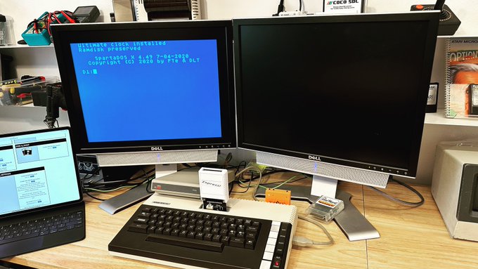 Anyone else melting their brains on the Atari 8-Bit with FujiNet, SpartaDOS X, Express!, and an Atari XEP80 with second monitor? Anyone?? Bueller? □□□

#Atari #Atari8Bit #FujiNet #SpartaDOSX #SDX #ExpressCart #SouthernAmis #XEP80 #VintageComputing #RetroComputers #TheVintNerd