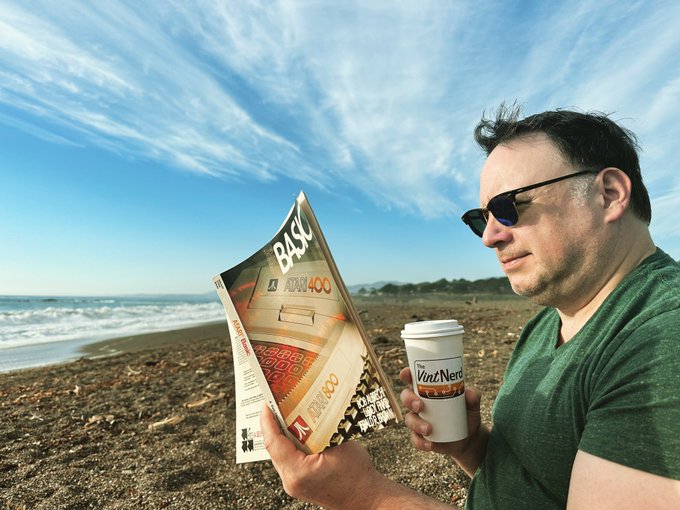 Old Man, with an Old Book, by the Old Sea

#Atari #Atari8Bit #BASIC #GoodCoffee #VintageComputing #RetroComputers #RetroGaming #TheVintNerd
