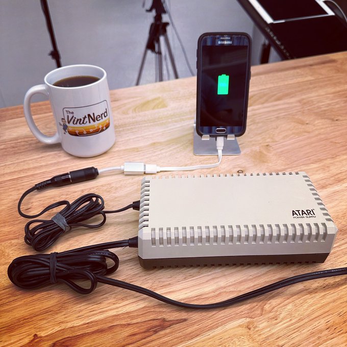 I've created the world's oldest USB phone charger! □□

#Atari #Atari8Bit #USBCharger #VintageComputing #RetroComputers #RetroGaming #TheVintNerd