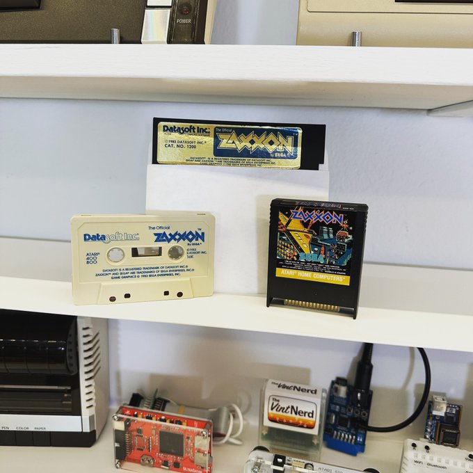 Now I have No Excuse for not being able to play Zaxxon on the Atari! □

#Atari #Atari8Bit #Zaxxon #ROM #Disk #Cassette #VintageComputing #RetroComputers #RetroGaming #TheVintNerd