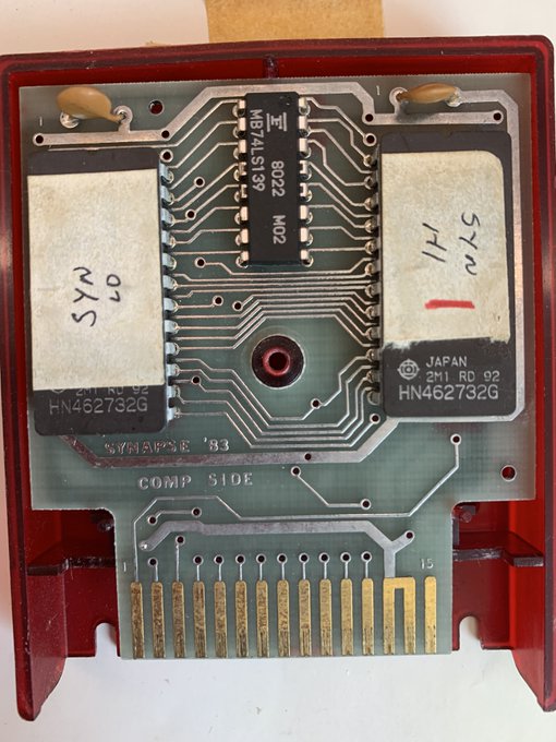 A 1980's SynAssembler Cartridge in Beautiful Synapse Red. This Atari 8-Bit 6502 Assembler programming cartridge from Synapse Software was available by special order.

#Synapse #SynapseSoftware #SynAsm #SynAssembler #SynapseAssembler #Assembler #Atari #Atari8Bit #Atari800 #VintageComputing #RetroComputers #RetroGaming #TheVintNerd