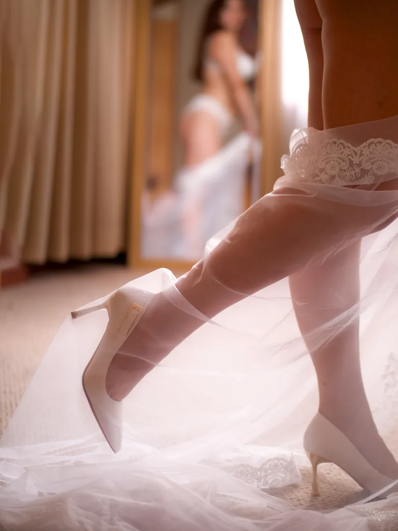 novias vestidos zapatos velo