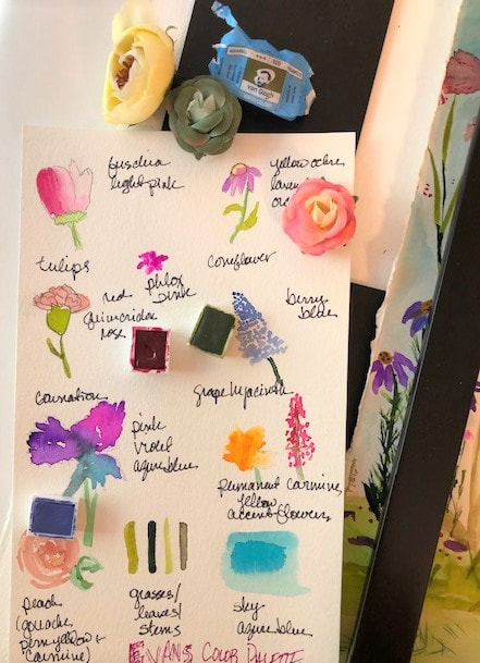 Sketches and Palette
