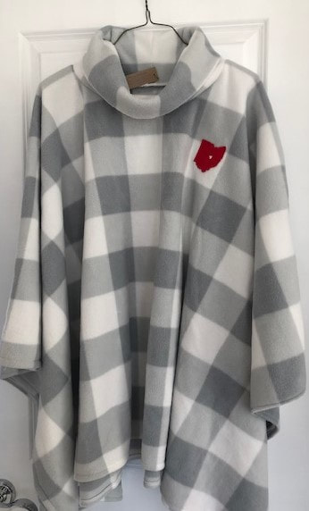 Grey Gingham with Ohio Heart