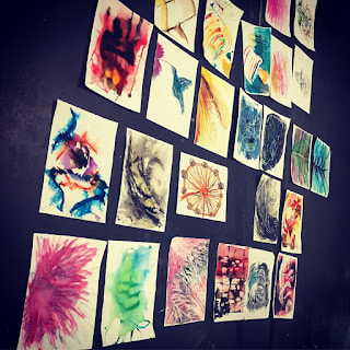 Designing rugs from a watercolour