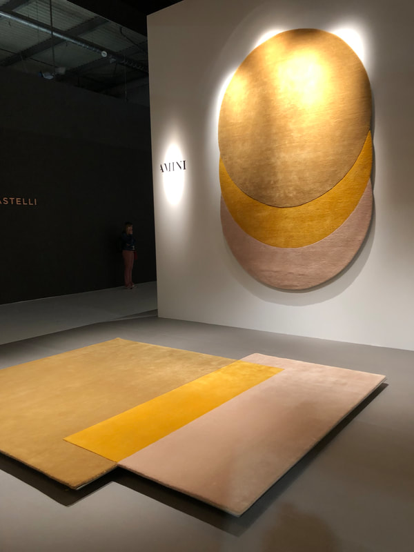 Wool & Tencel Circles & Squares by Elisa Ossino, seen at Salone del Mobile