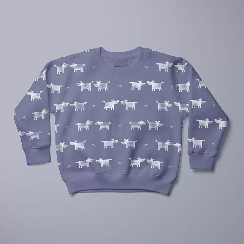Dogs purple sweatshirt