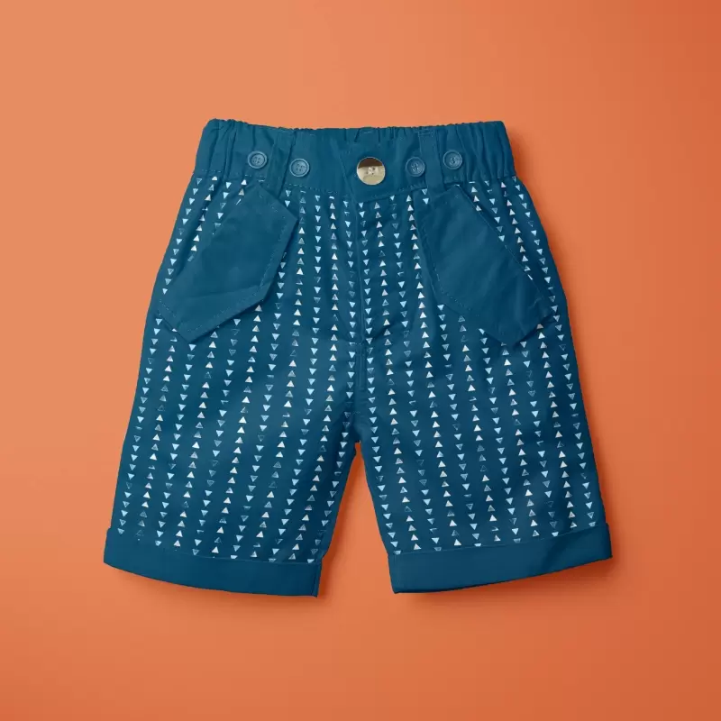Up down striped formal shorts