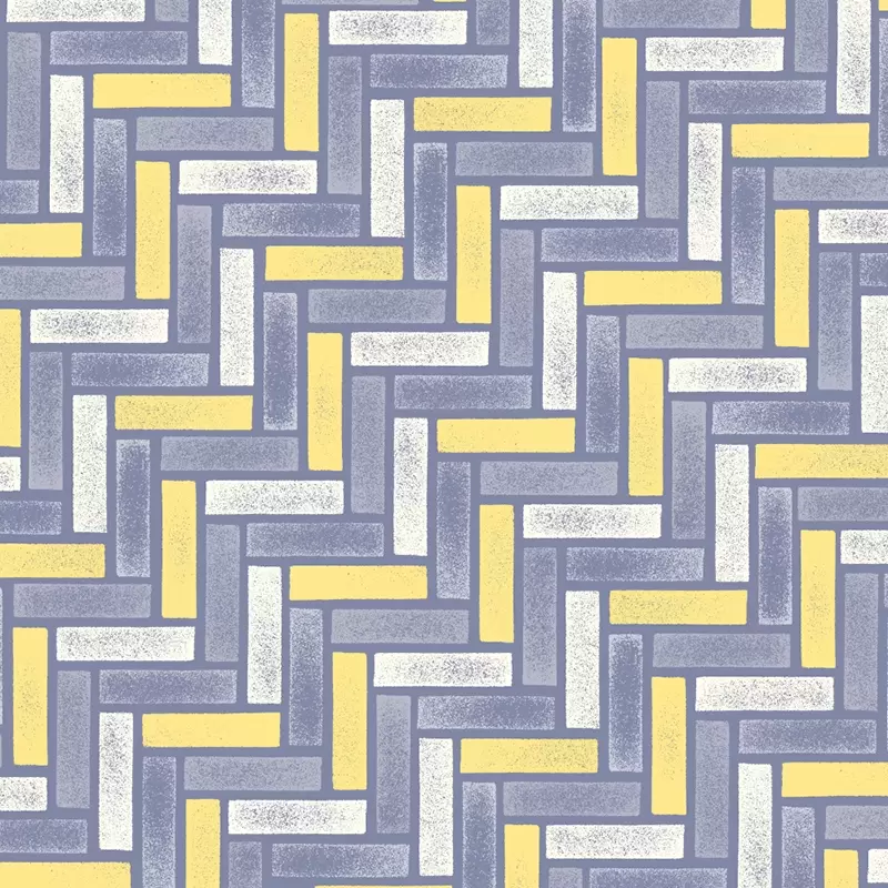 Pavement pattern in yellow and grey