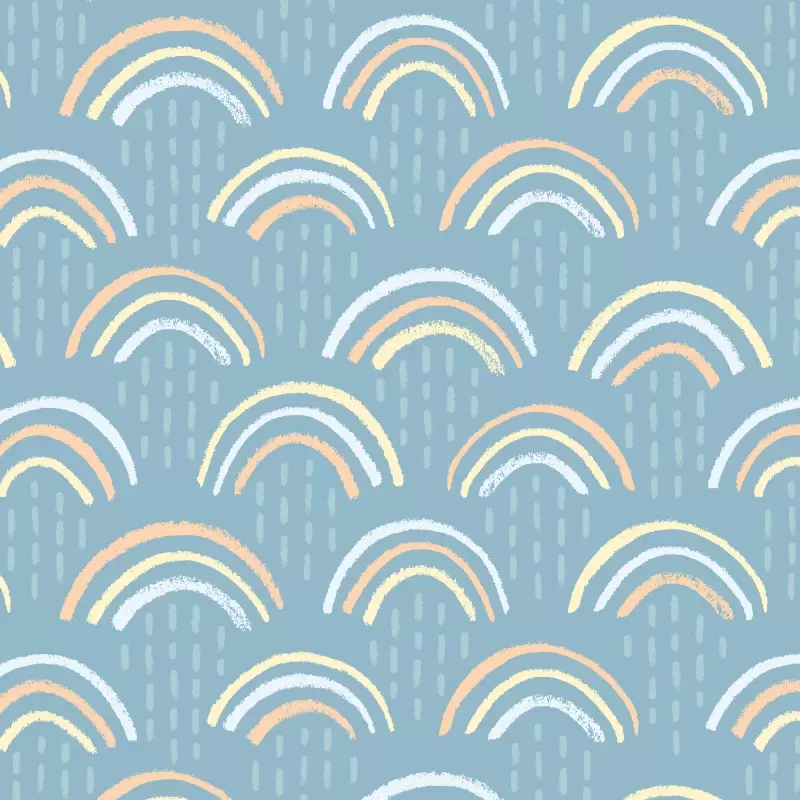 Rainbows pattern in pastel 