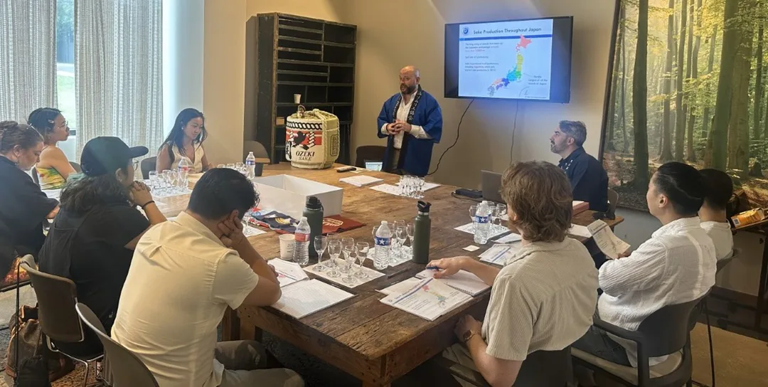 Sake Educator Chris Melton teaching a course!