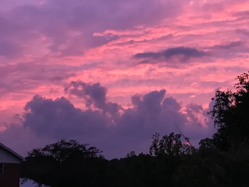 pink and lavender sunset