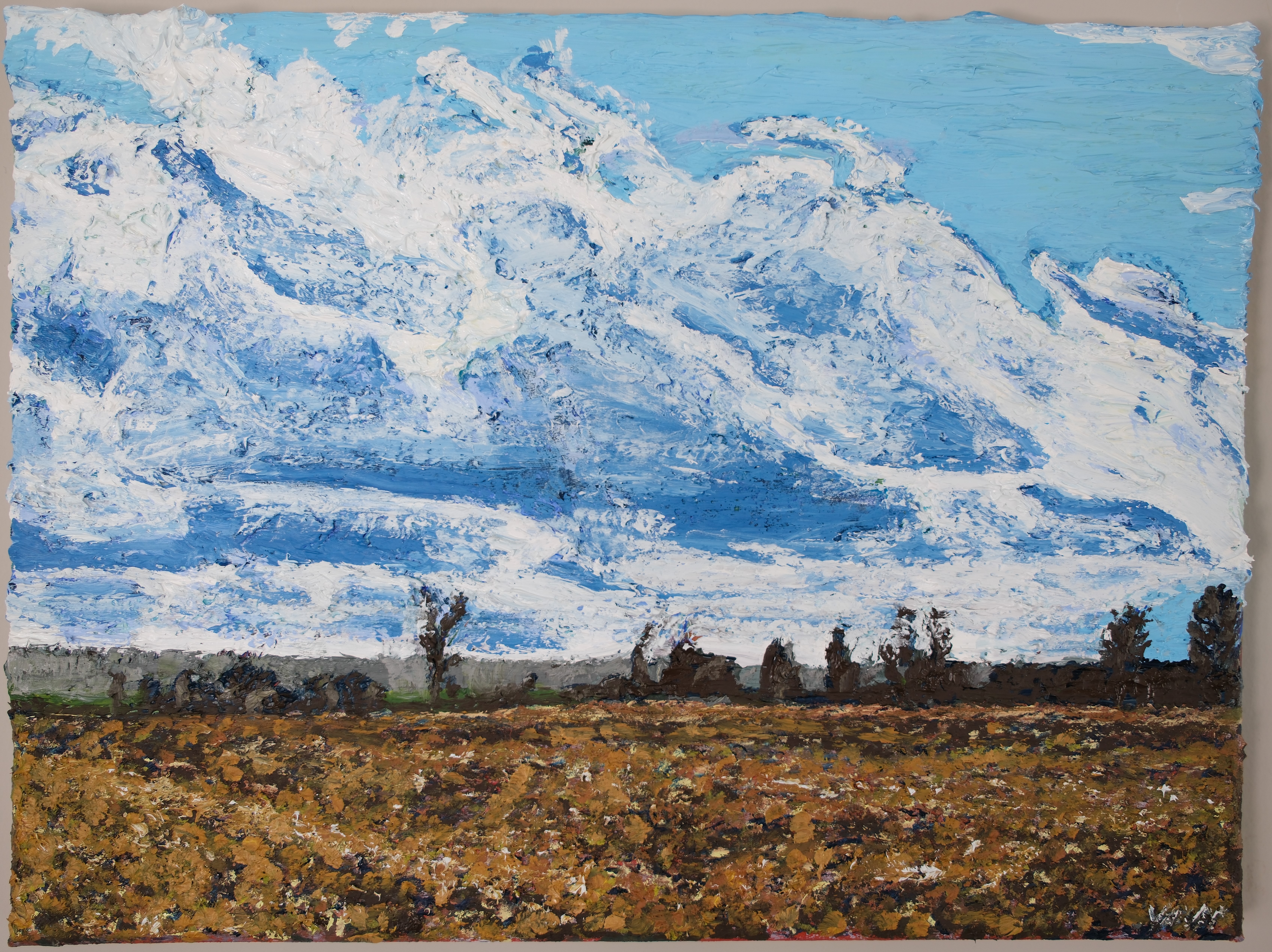 Impasto, impressionist, landscape painting