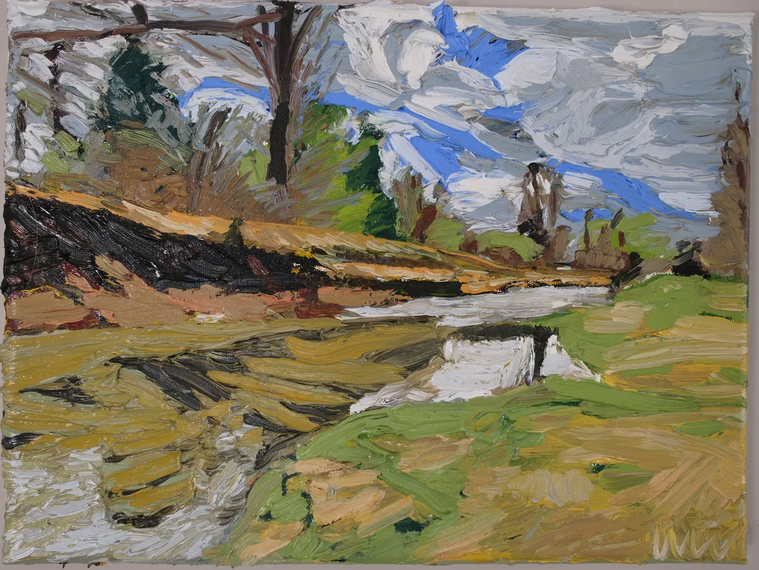 Impasto, impressionist, landscape painting