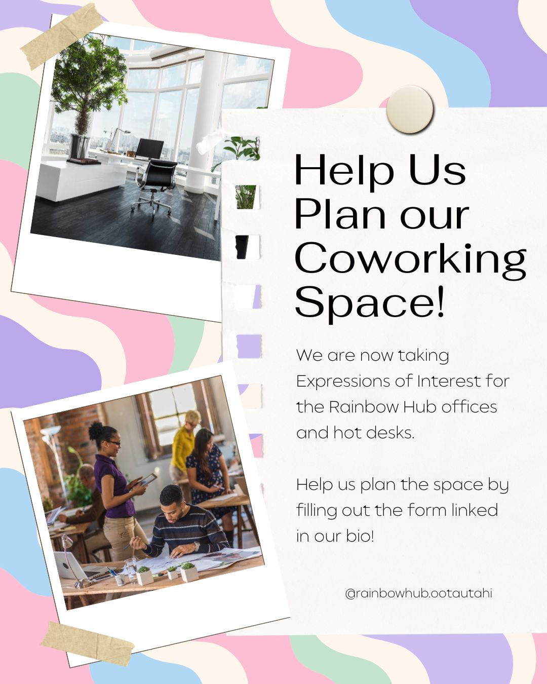 Rainbow Hub Expressions of Interest Now Open!