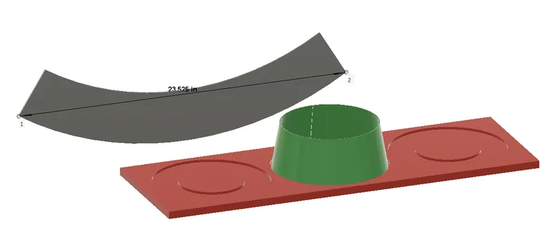 3d model used to unroll a cone shape to make a flat pattern