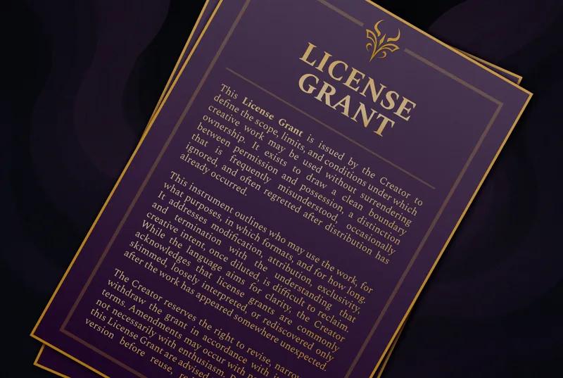Creator License Grant