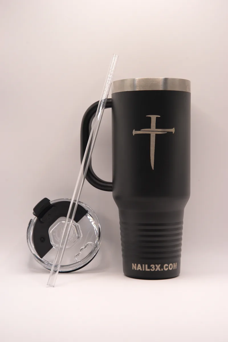 Nail Cross Travel Mug 40oz