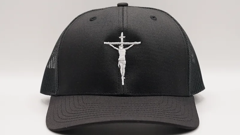 Crucifix Centered Cross - Snapback Cap
