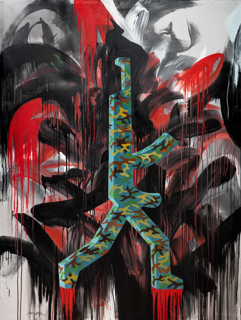 Peinture de Michel Battle numérisée par digitize.art 