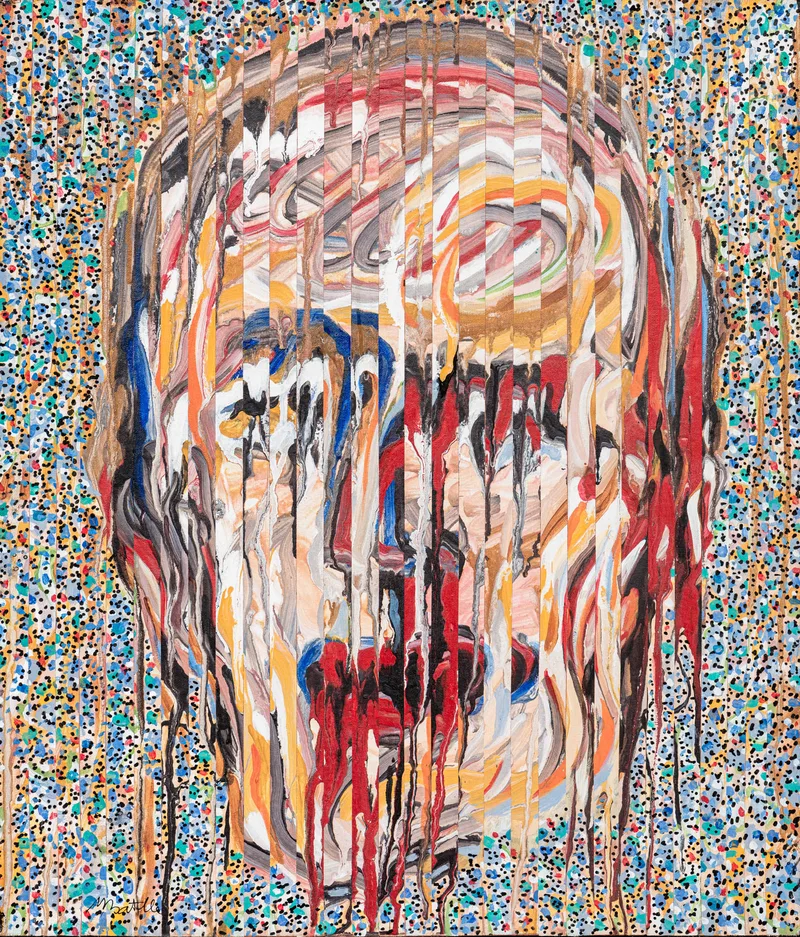 Peinture de Michel Battle en numérisation pro par digitize.art