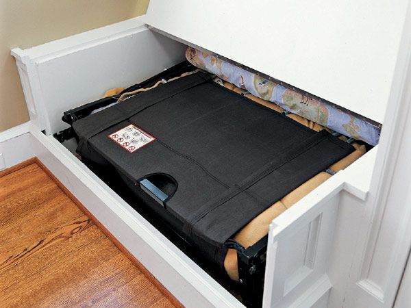 Folded Sleeper Mechanism into Window Seat