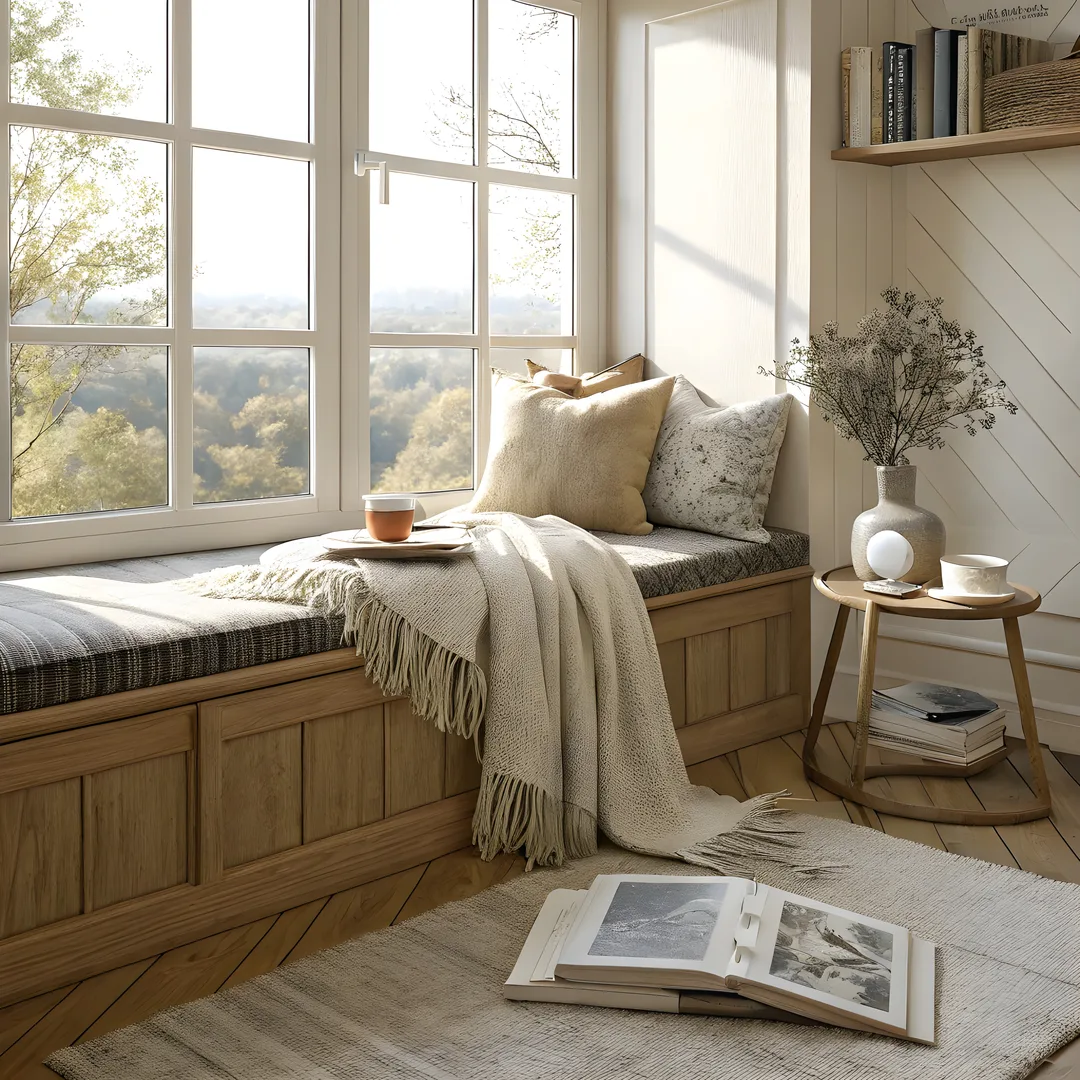 Hide your guest bed in plain sight when not in use.