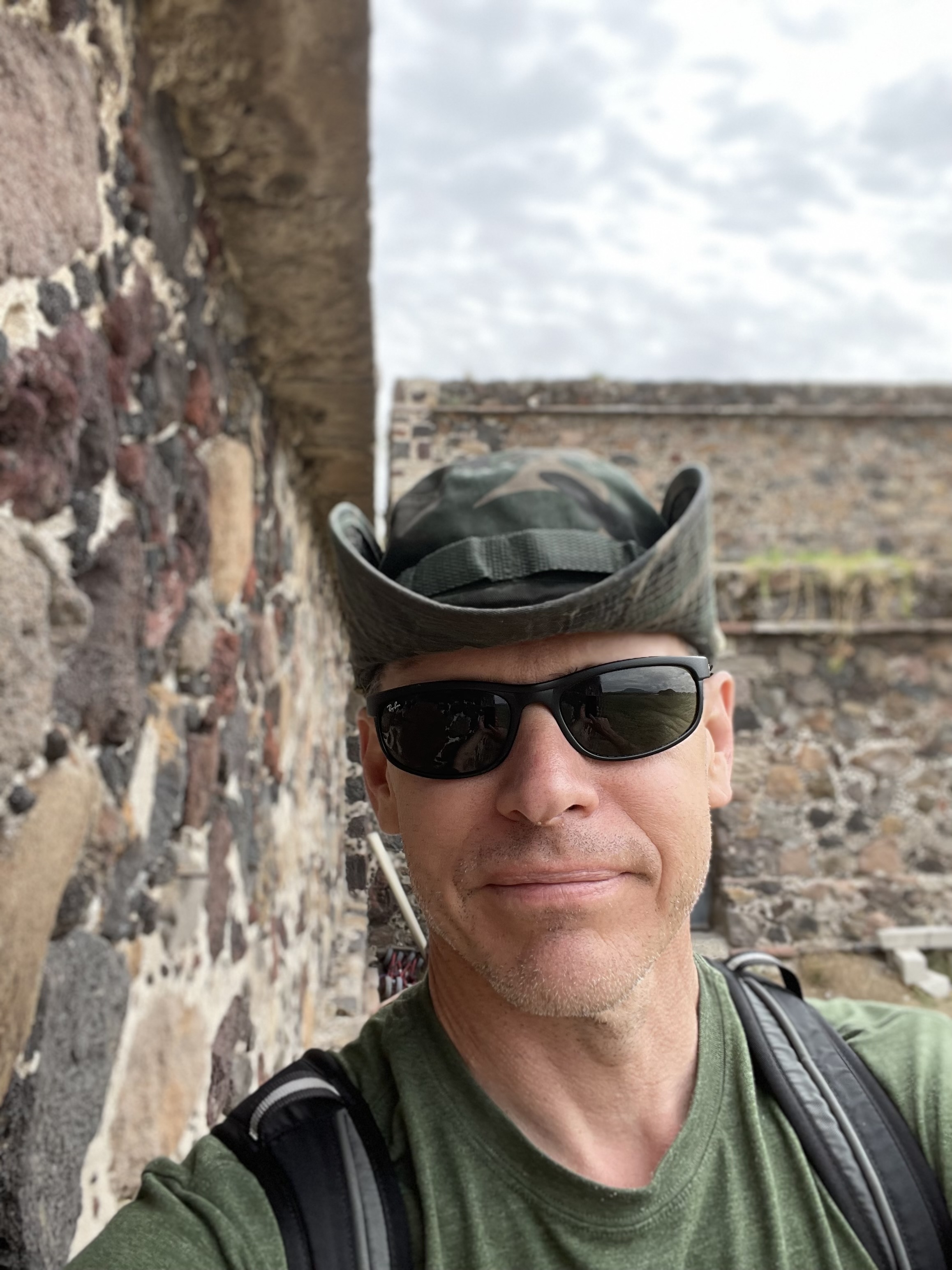 Ty Weston at the Pyramid of the Sun in Mexico in 2025.