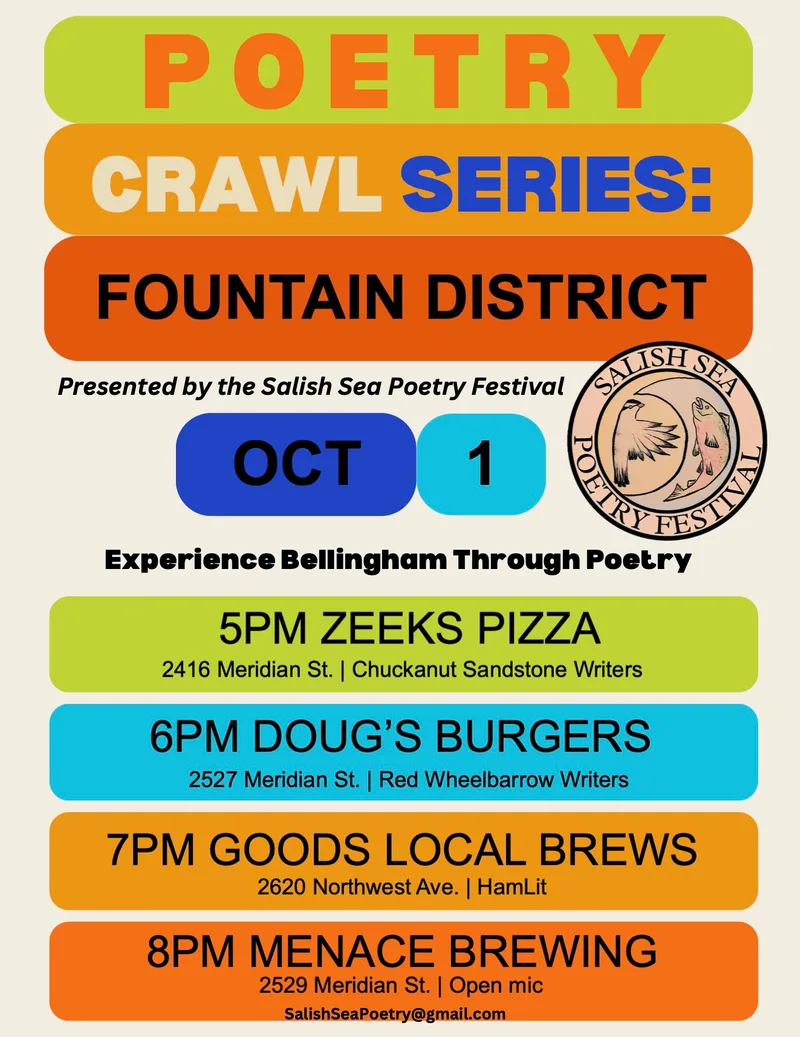 Save the date: Salish Sea Poetry Festival, Nov. 13-15, 2026