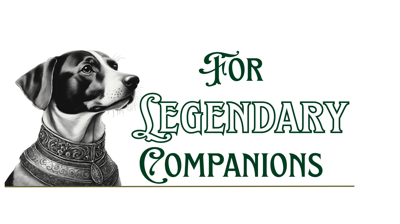 Alt Text: a detailed illustration of my first dog Luna, a black and white beagle/border collie mix. She is featured on the title card of my website. The tagline reads 