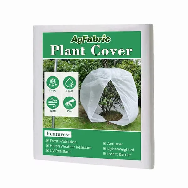Plant cover packaging on a white background.