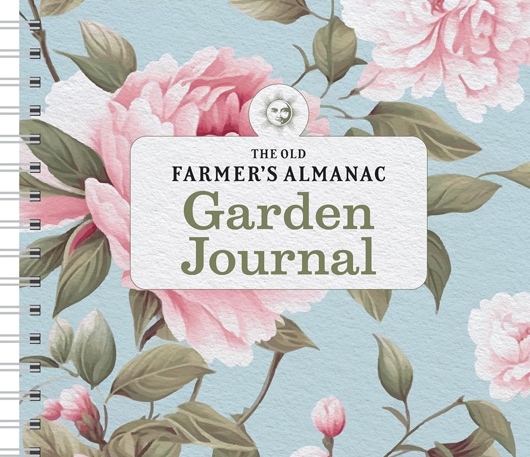 A close-up image of the cover of the Garden Journal.