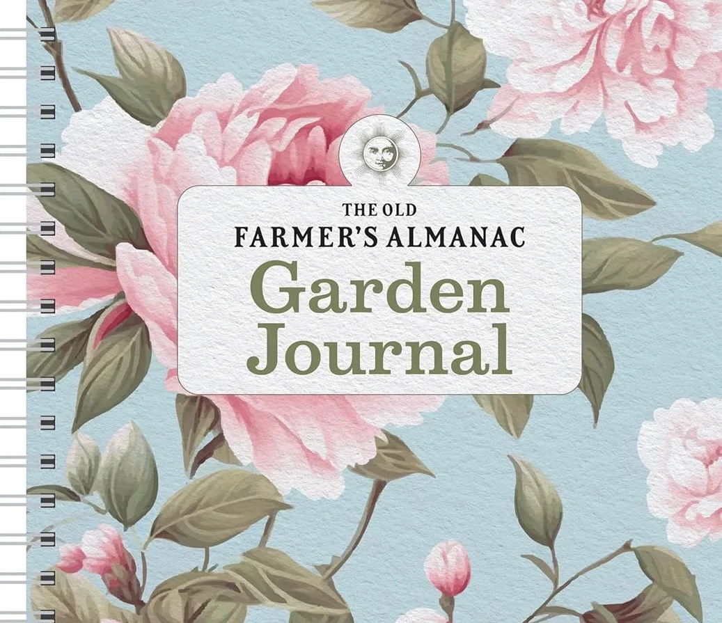 A close-up image of the cover of the Garden Journal.