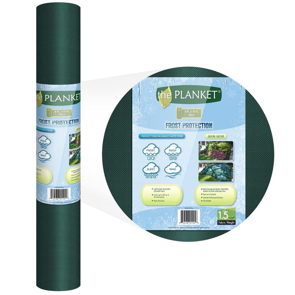 Frost blanket packaging and roll on a white background.