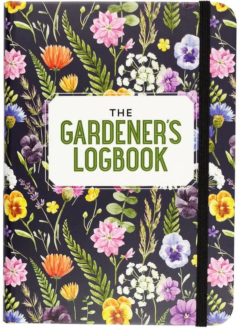 A close-up image of the cover of the Gardener's Logbook.
