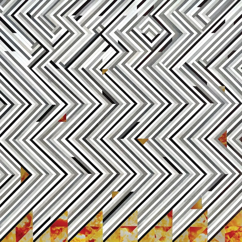 Collage of fire and smoke titled Fire 1