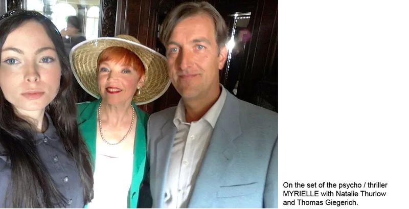 On the set of the psycho / thriller MYRIELLE with Natalie Thurlow and Thomas Giegerich.