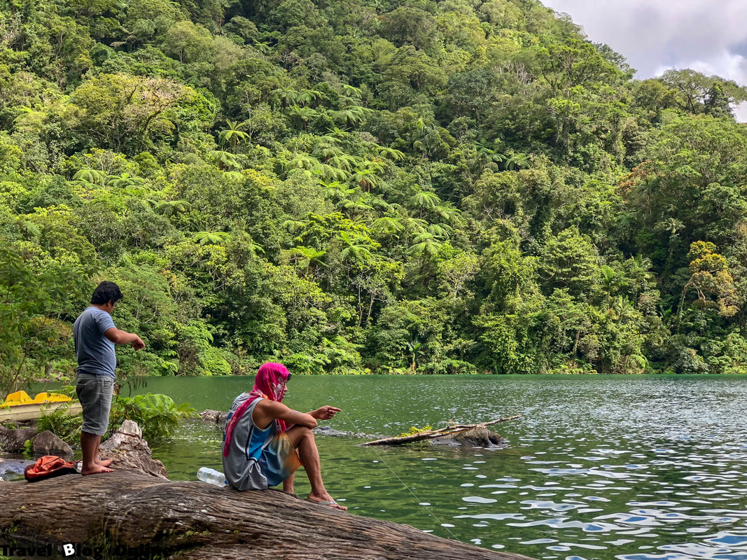 Balinsasayao Twin Lakes, Two Fishermen, Dumaguete, Negros Oriental, Philippines © travelblogonline.com